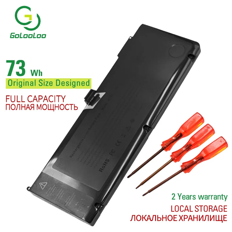 

Golooloo 73Wh New Laptop Battery for APPLE A1321 MC371 15 inch A1286 (Mid-2010) A1286 Mid 2009 version 11.1v