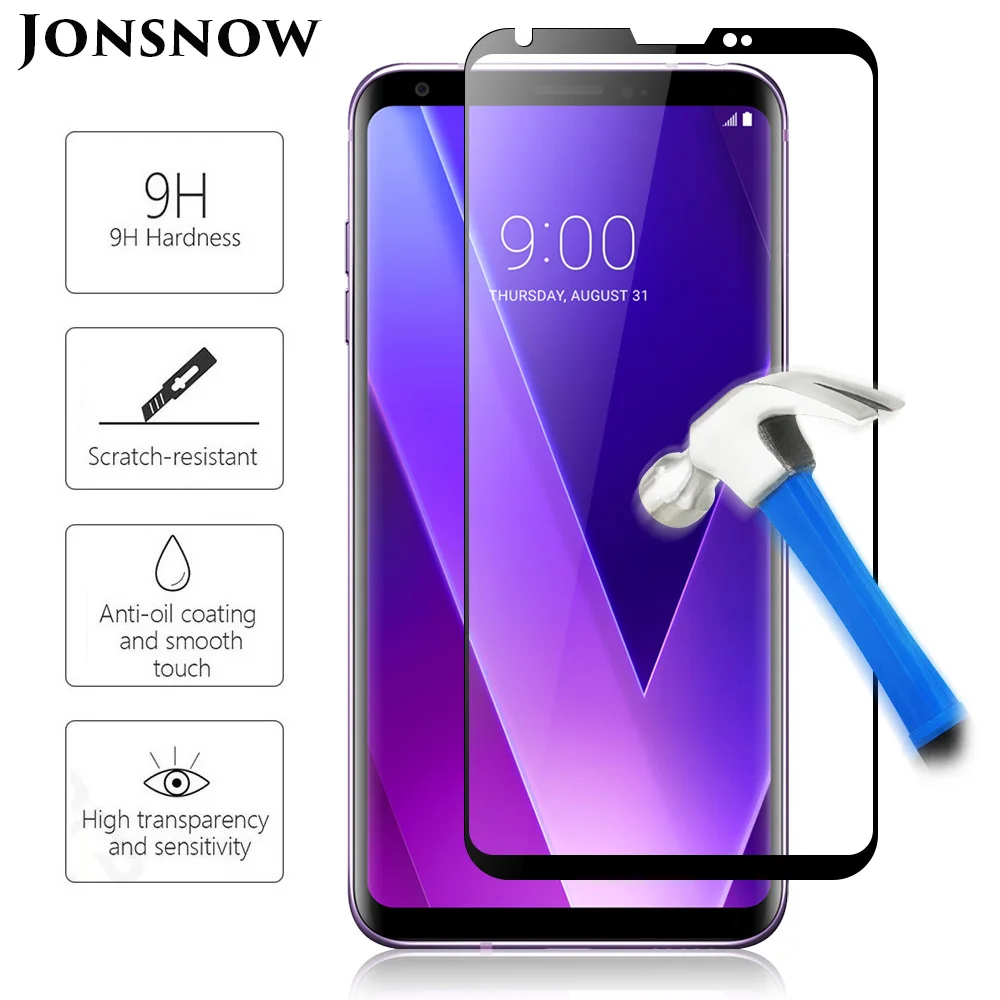 Полноэкранная защитная пленка JONSNOW закаленное стекло для LG V30 Plus V30S 6 0 дюйма 9H