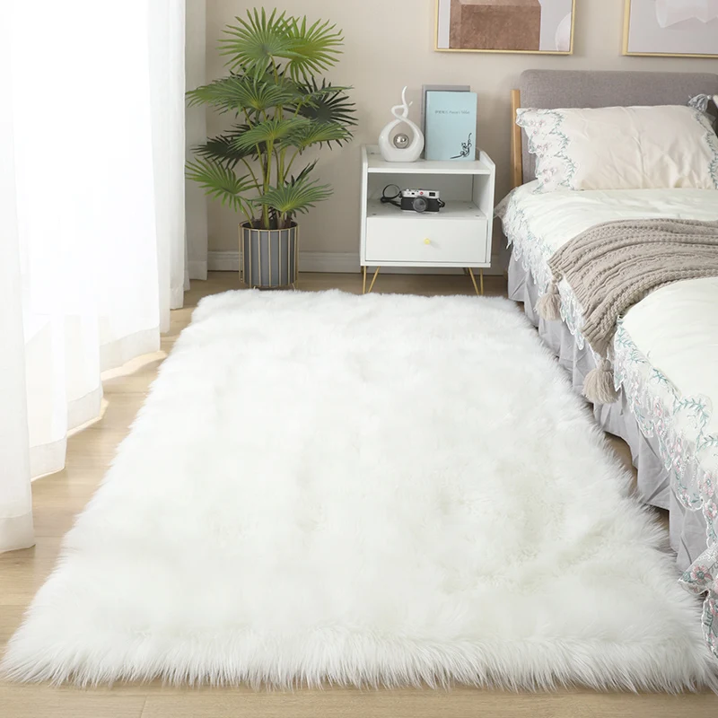 

Ultra Soft Shag Rug Luxury Faux Fur Sheepskin Area Rugs Kids Room Decor Carpets Nursery Home Floor Mats Sofa Chair Fluffy Rug