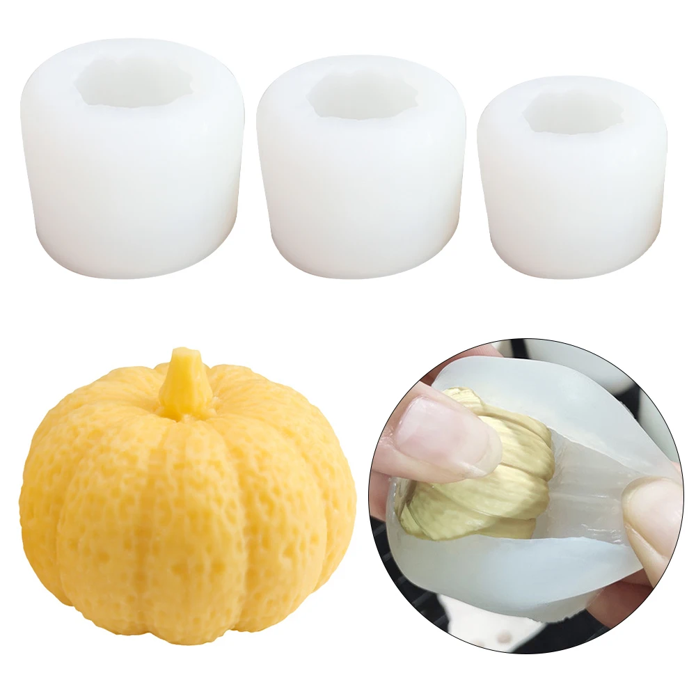 

Creative Halloween Pumpkin Silicone Mold 3d Handmade DIY Cake Baking Mold Chocolate Mousse Soft Mold Wax Mold Kitchen Tools