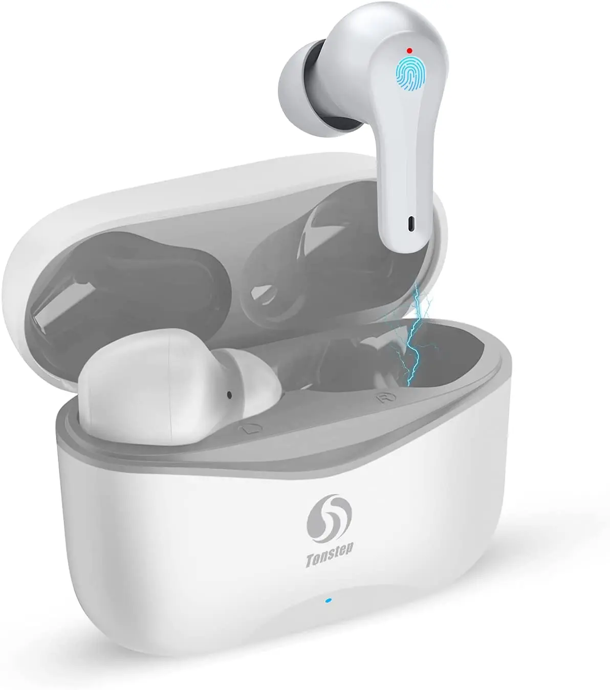 

Беспроводные наушники-вкладыши TONSTEP, Bluetooth 5,2 с микрофоном, беспроводные наушники с глубокими басами, 30 часов с зарядкой