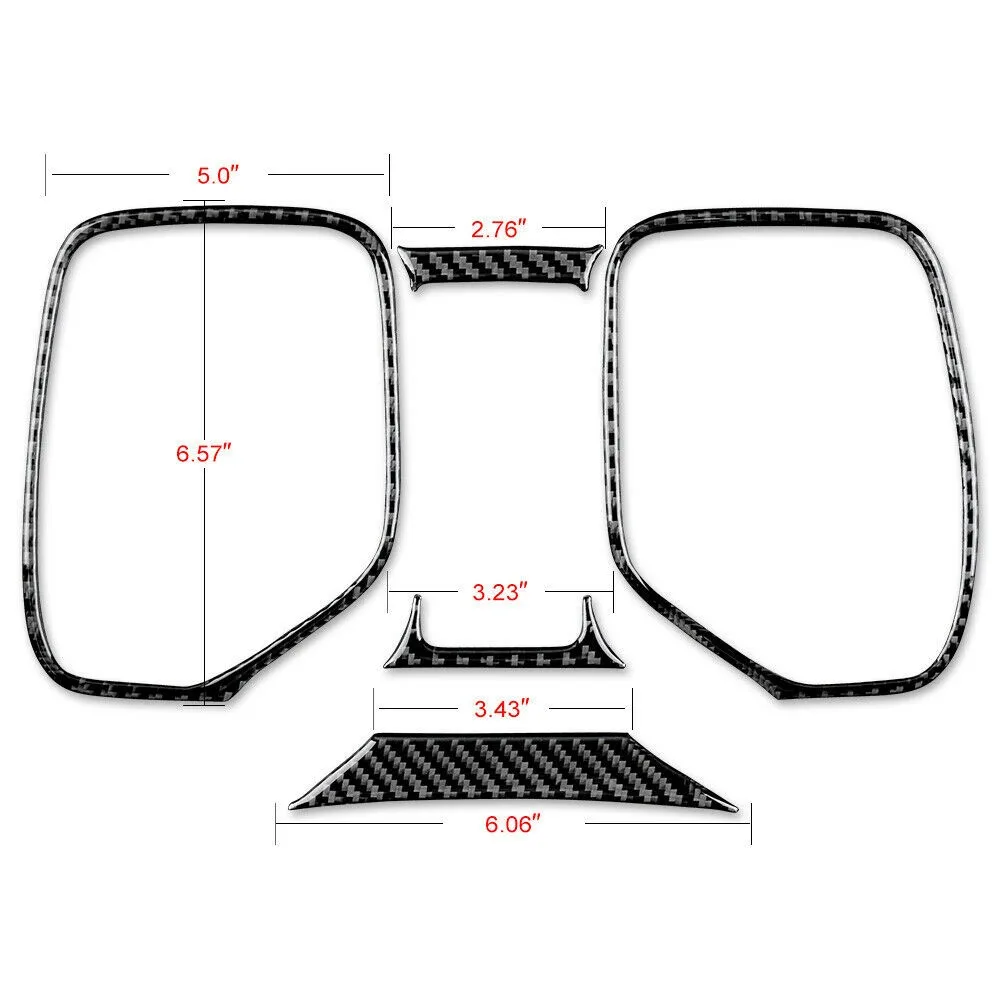 

Speedometer Cover Trim Black Decoration For Chevrolet Camaro Frame Set