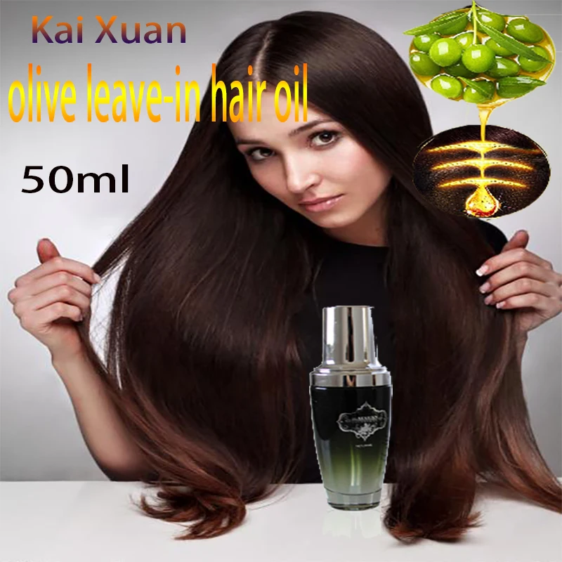 

kaixuan 50ml olive leave-in moisturizing essence anti-drying frizz repair damaged no greasy natural fragrance hair oil