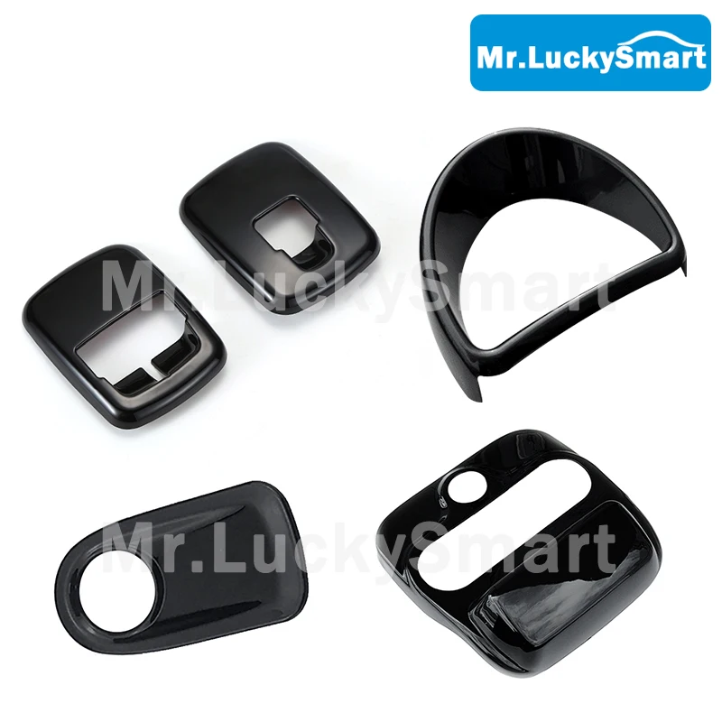 Автомобильная черная декоративная наклейка из АБС-пластика Защитный чехол