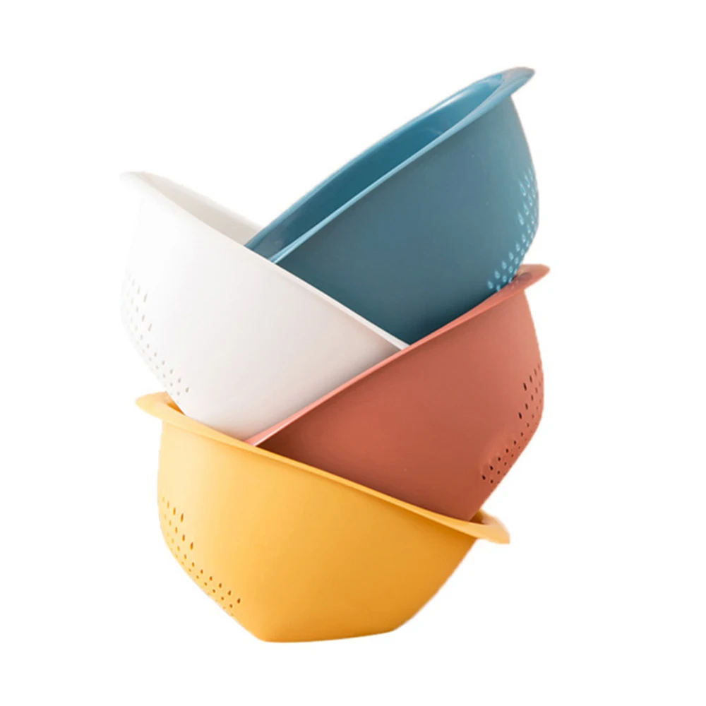 Пластик риса фильтр для мытья бобов гороха Еда овощи фрукты сливная корзина сито