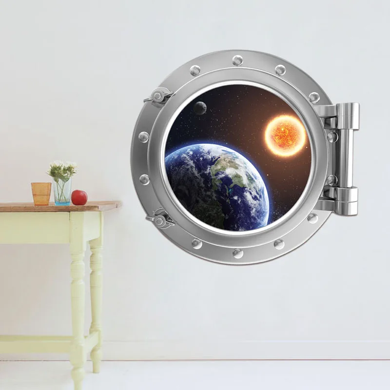 

Room Decor 3D Space Capsule Wall Stickers PVC Decorative Wall Decor Children's Room Decorative Wall Sticker Wholesale