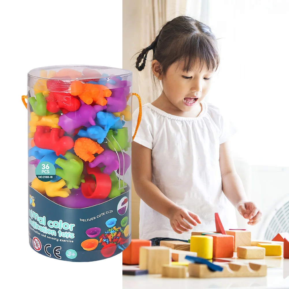 

Intelligent Kid Animal Cognition Puzzle Imagination Brain Rainbow Matching Game Animal Cognition Color Sort Fine