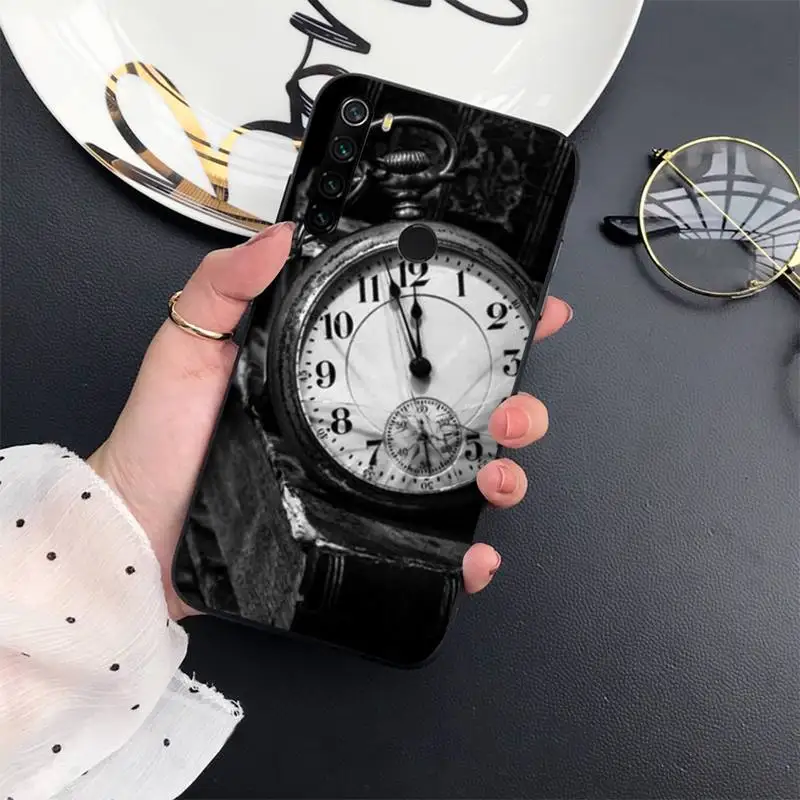 

fashion retro design art glitter luxury clock Phone Case For Xiaomi Redmi 7 8 9t a3Pro 9se k20 mi8 max3 lite 9 note 9s 10 pro