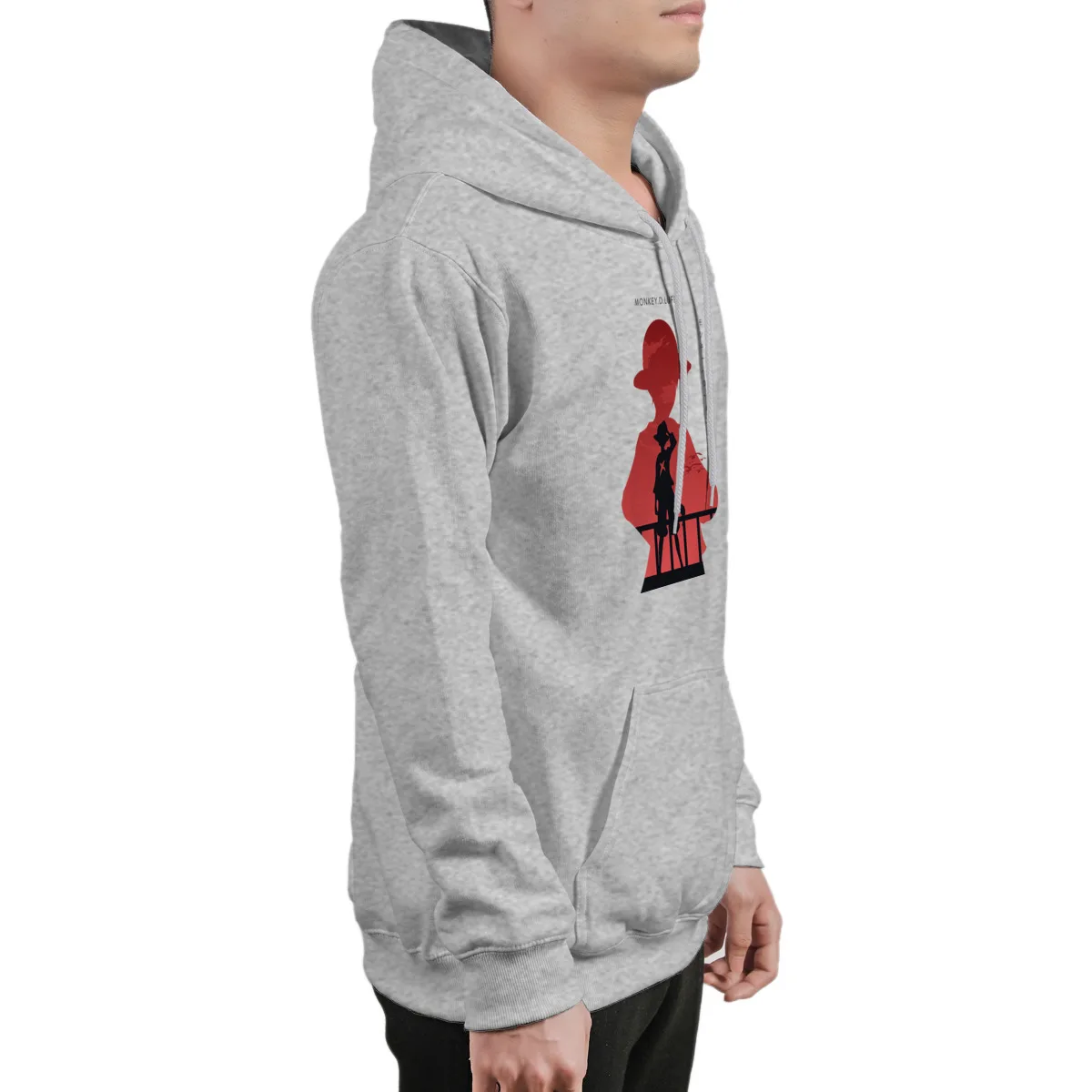 

Men's Hoodie Luffy in SilhouetteFashion Groot long Sleeve Retro Hip-Hop Mens Clothes 37902
