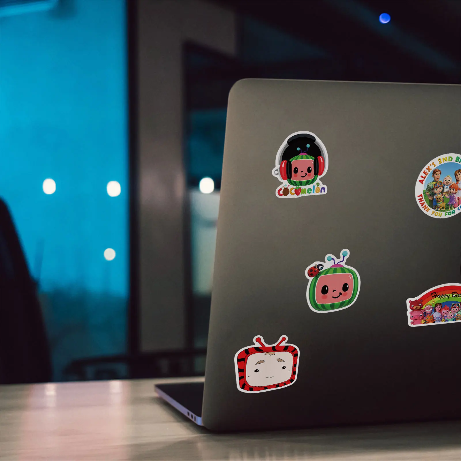 

50 PCS Children Anime Cocomelon Stickers Graffiti Suitcase Guitar Waterproof Sticker