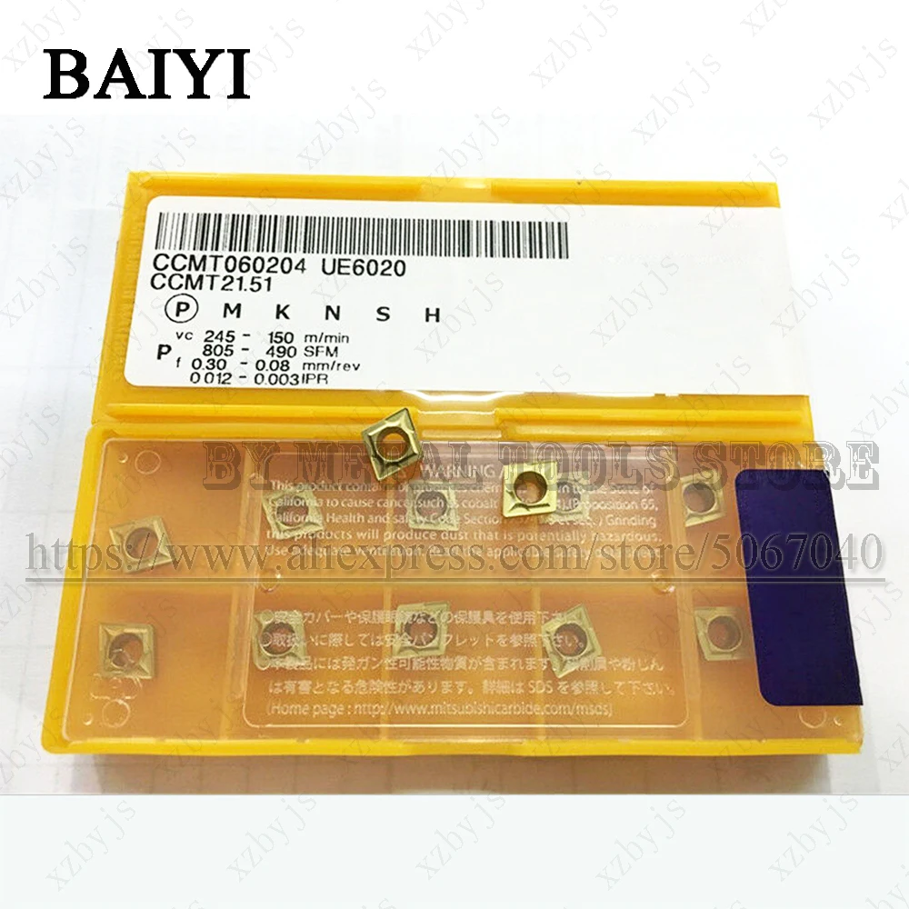10 шт. CCMT060204 UE6020 CCMT21.51 оригинальный инструмент для ЧПУ режущее лезвие карбидная