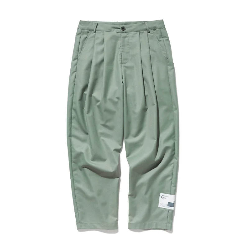 gray--green pants UNCLEDONJM комплект из 2 предметов для мужчин, хип-хоп, мужской повседневный Блейзер, большой размер, Мужской Блейзер и брюки, удлиненный дизайн, мужские костюмы, A45/A46 - Цвет: gray--green pants