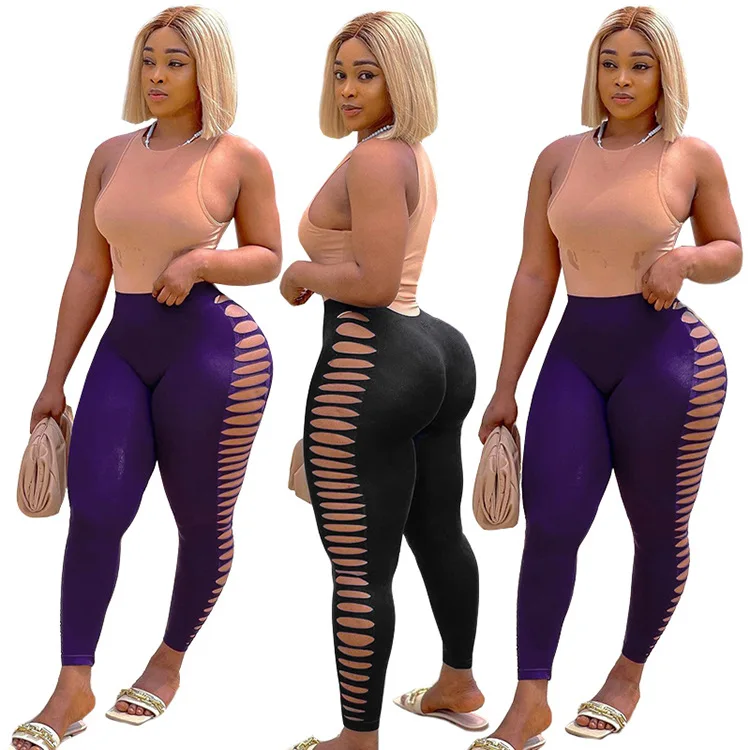 

Womens Pants Fashion Trendy Sexy Hollow Tight Casual Trousers