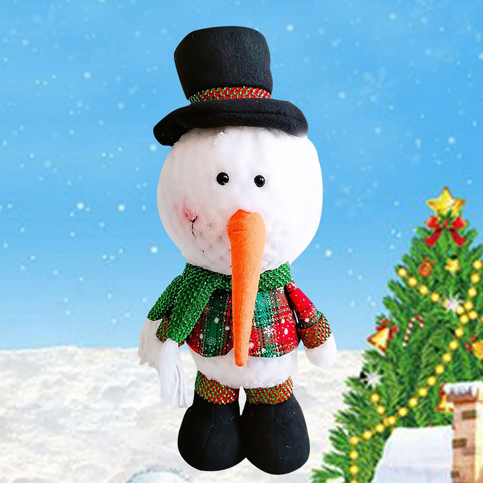 

Kids Toys Xmas Pillow Hand Warmer Plush Toys Dolls Creative Santa Snowman Doll Ornaments Christmas Toys Gift