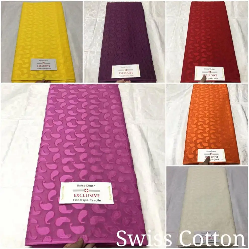 5yards/pcs African Lace Fabrics High Quality Cotton grade cotton square Swiss Voile In Switzerland JT13 | Дом и сад