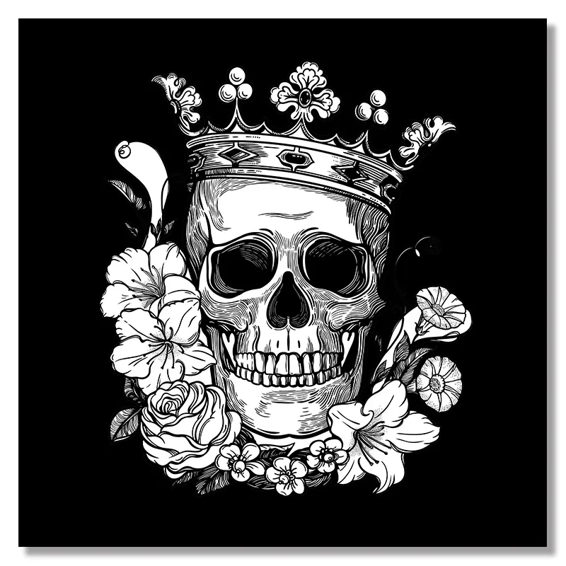 3 Панели Хэллоуин со стильным абстрактным изображением холст живописи ужасающие