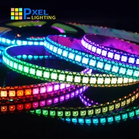 ws2815 ws2812b led light strip 5050 lamp beads neon sign smart pixels addressable dual signal bedroom rgb full color led strip