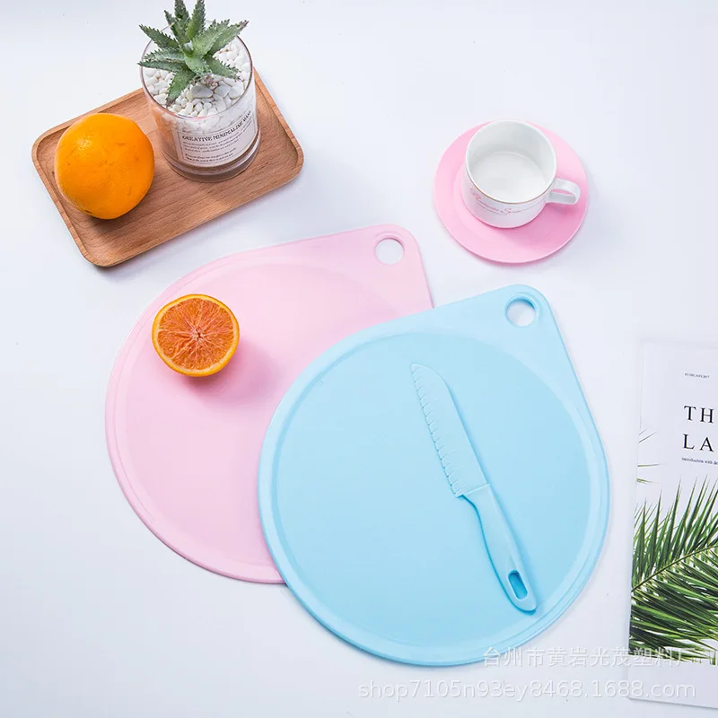 Набор кухонных ножей круглая Нескользящая плотная доска для овощей безопасный