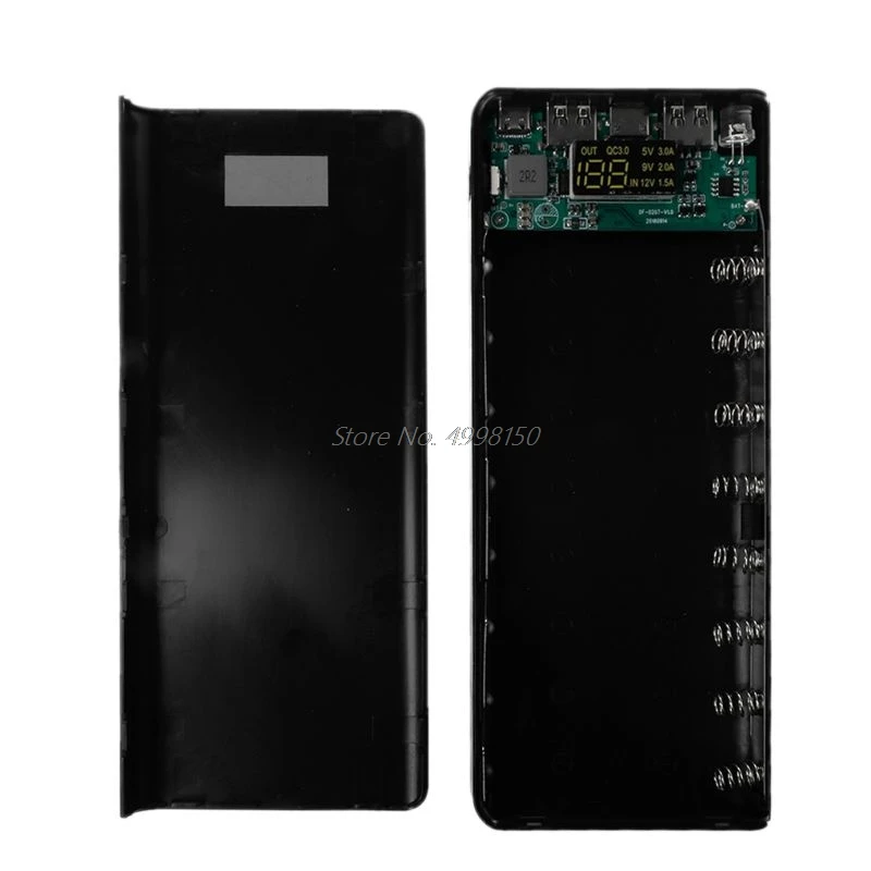 Двойной USB QC 3 0 8x18650 батарея DIY Power Bank Box зарядное устройство для iPhone Xiaomi сотовый