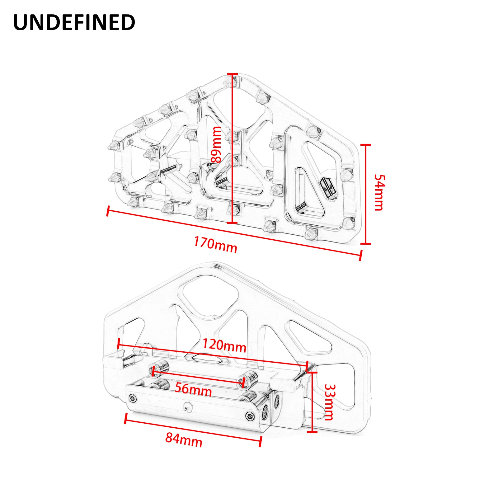 

Motorcycle MX Floorboards Rear Wide Foot Pegs Footrest Pedals for Harley Touring Road King Street Glide Dyna Softail Fatboy
