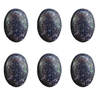 blue dust 1825mm oval minerale gemstone reiki home decoration natural stone jewelry accessories
