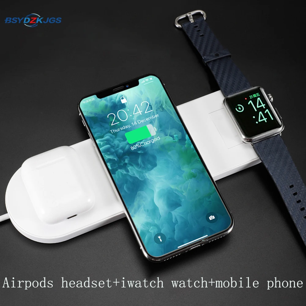 Беспроводное зарядное устройство BSYDZKJGS 3 в 1 для iPhone X XS MAX XR 8 быстрая Беспроводная
