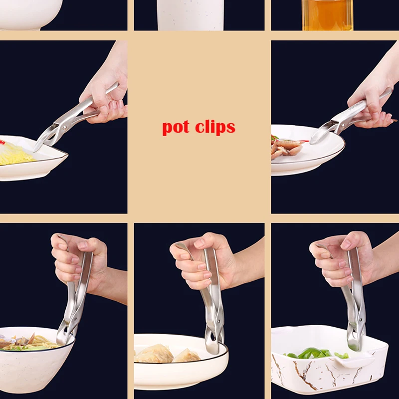 Горячий держатель для миски зажим посуды кастрюли сковороды тарелки чаши