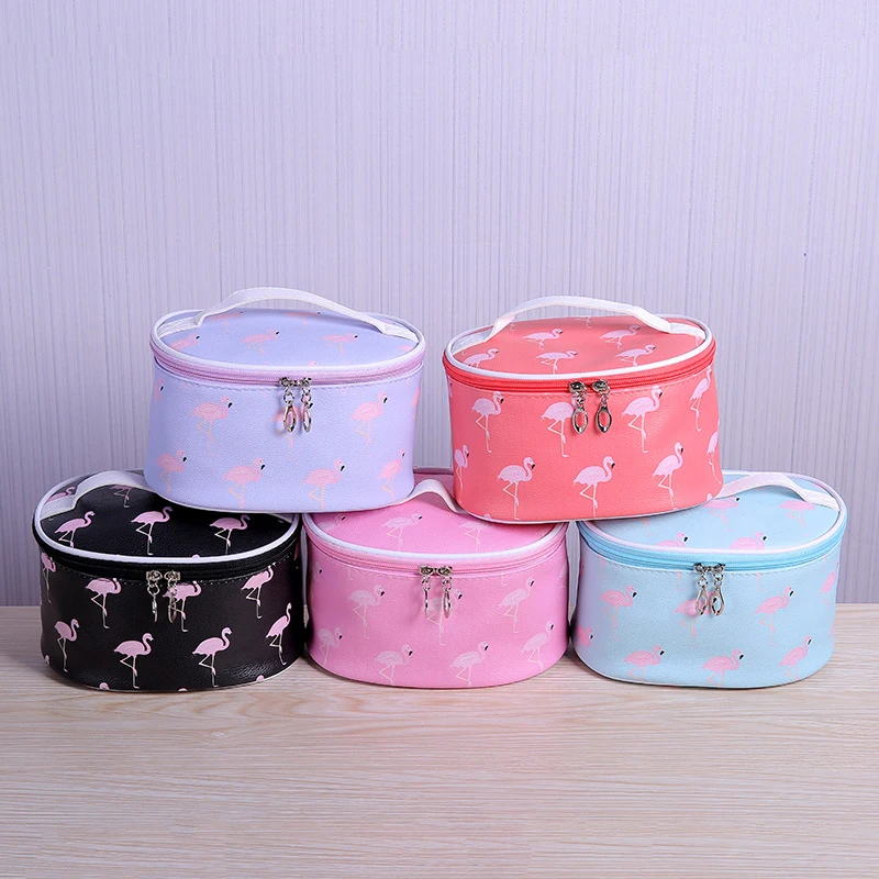BONAMIE Фламинго Косметическая дорожная Портативная сумка Органайзер для косметики