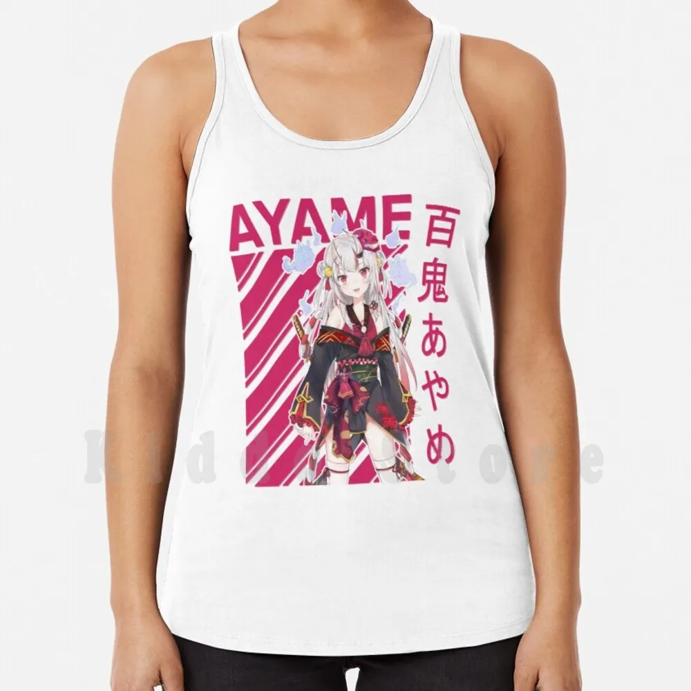 

Nakiri Ayame | Hololive майки Жилеты 100% хлопок Hololive Nakiri Ayame Vtuber Shirakami Fubuki виртуальный Youtuber Kiryu