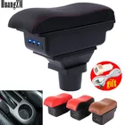 Автомобильный ящик для хранения, подлокотник для хэтчбека Toyota Yaris Vitz 2006-2011, поворотный подлокотник