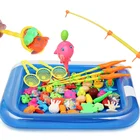 Детский набор игрушек для рыбалки для мальчиков и девочек, магнитные детские игрушки для игры в воде, квадратные рыбы, популярный подарок для детей, бесплатная доставка GYH