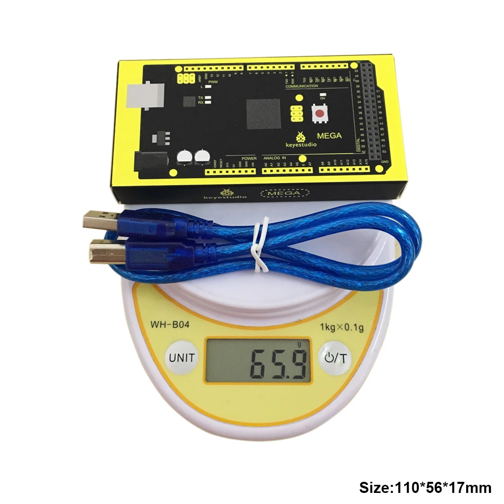 Макетная плата Keyestudio для Arduino MEGA R3 + USB-кабель совместимый с | Компьютеры и офис