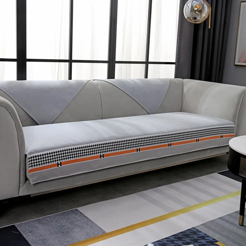 Позолоченный утолщенный чехол для дивана в гостиную мягкий подушка однотонный