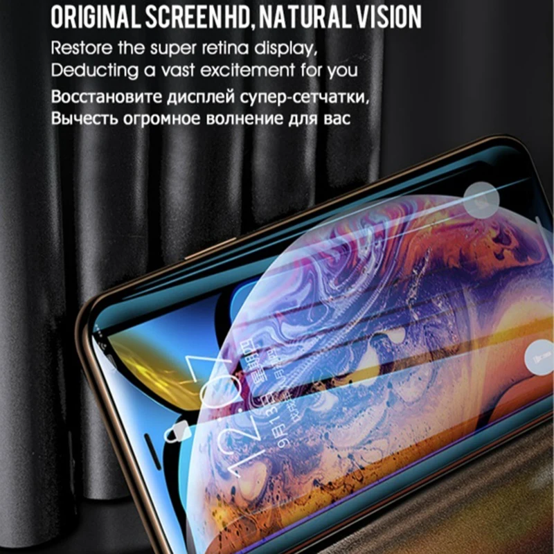 Защитное стекло с полным покрытием для iPhone 11 12 Mini Pro MAX XS Защита экрана SE 2020 XR X 8 7 6 s 5