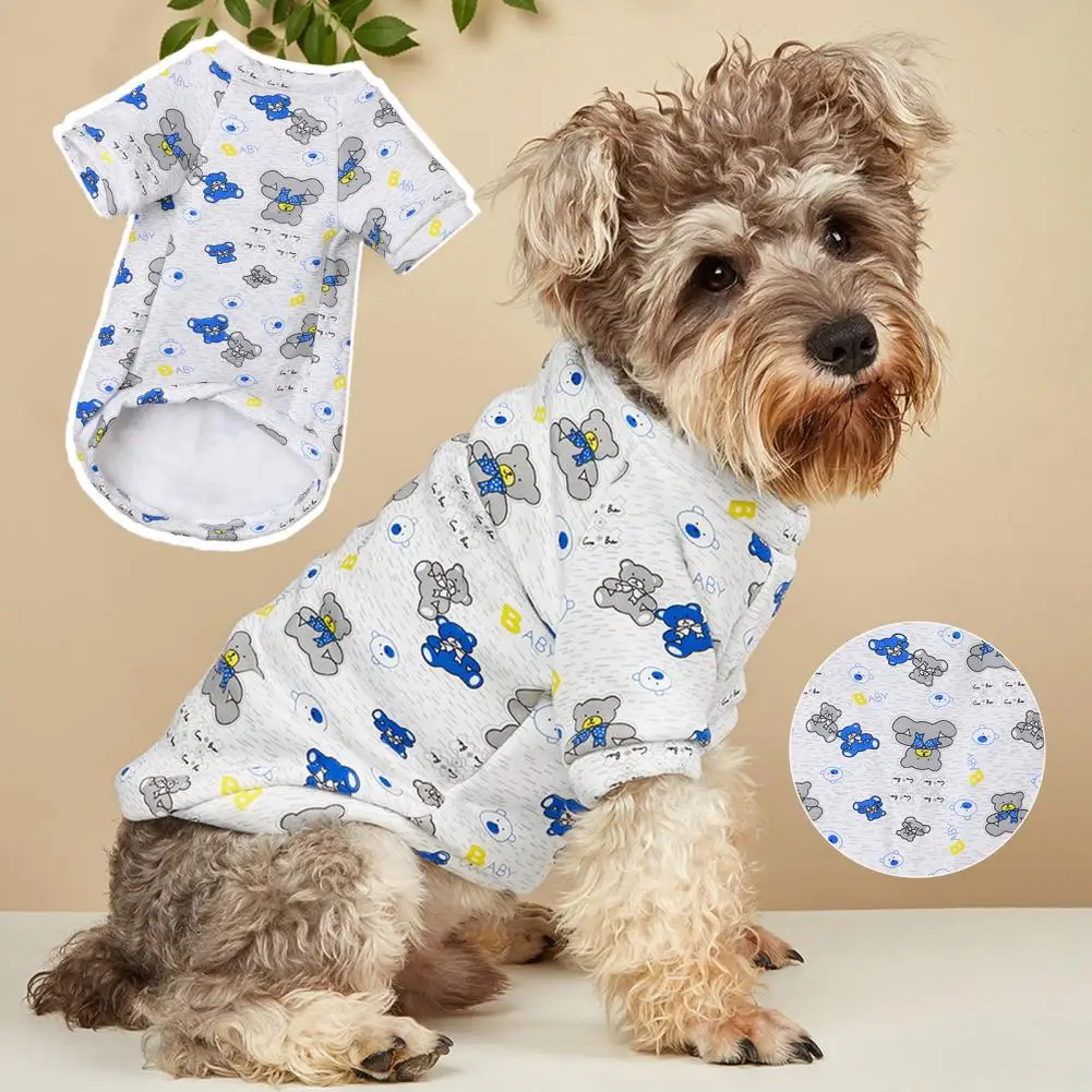 

Костюм для щенка, Высококачественная многофункциональная рубашка для домашнего питомца с принтом животных, декоративная деталь