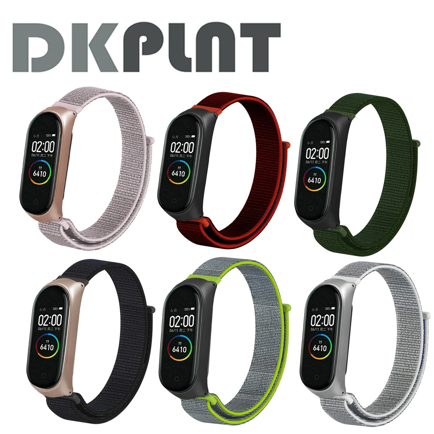Смарт-браслет на запястье, ремешок для часов Xiaomi mi 3 4 mi Band 4 3, нейлоновый браслет, ремешок из нержавеющей стали