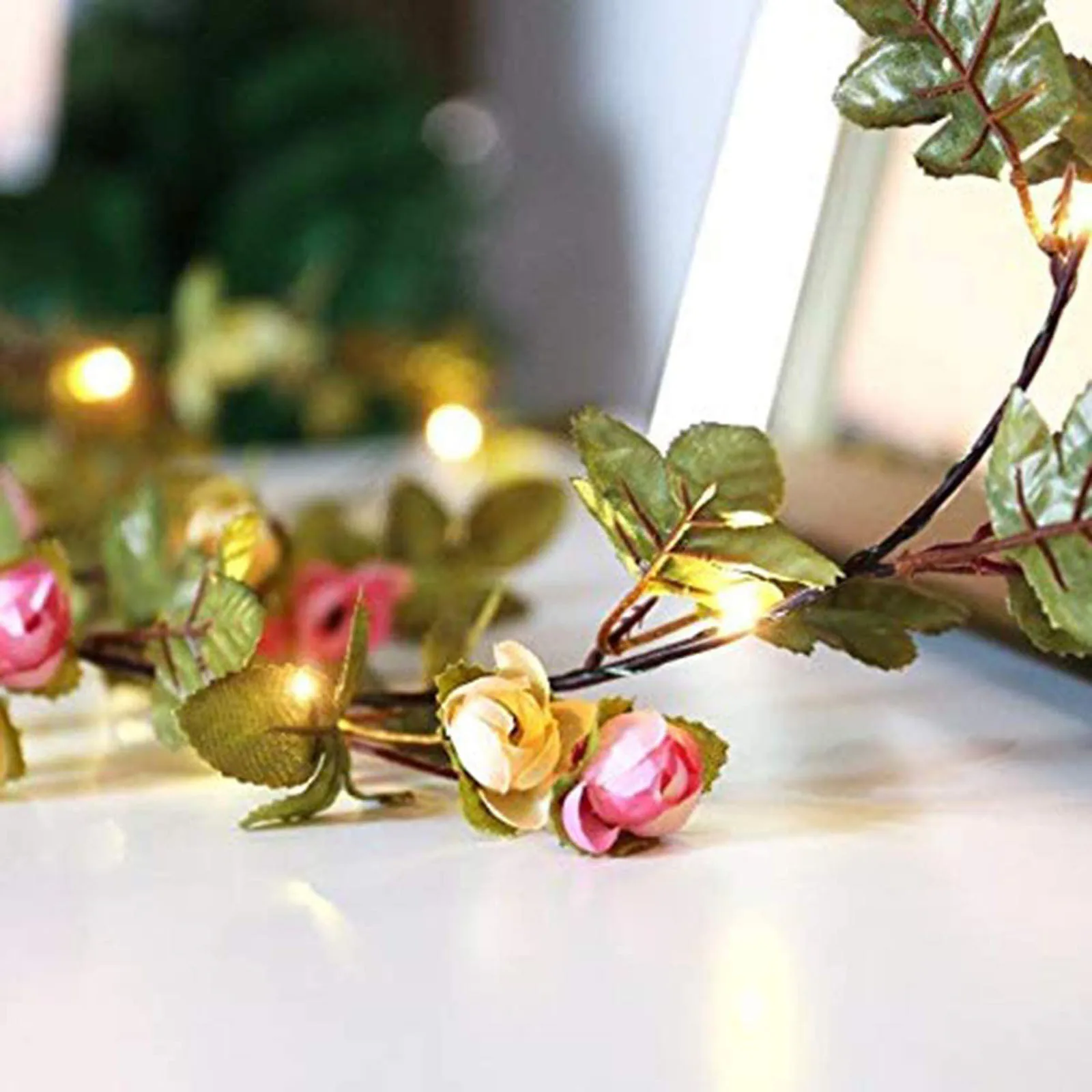 2 м 20LED подсветкой Осенняя кленовые листья гирлянды вечерние Спальня украшение на