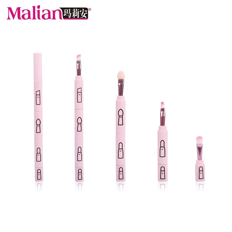 Косметические инструменты портативная Кисть для макияжа из 4 частей женская