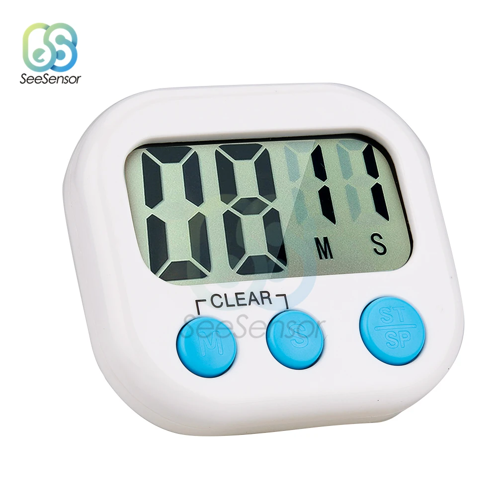 Магнитный цифровой кухонный таймер с ЖК-дисплеем будильник подставкой