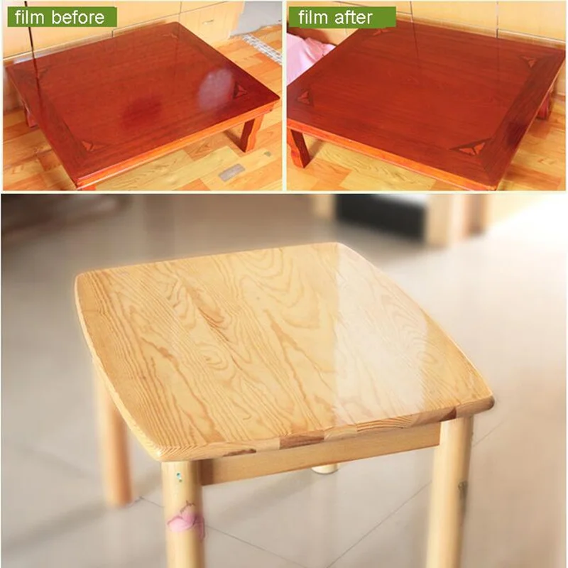 Прозрачная устойчивая к царапинам скатерть мебель наклейки обеденный стол