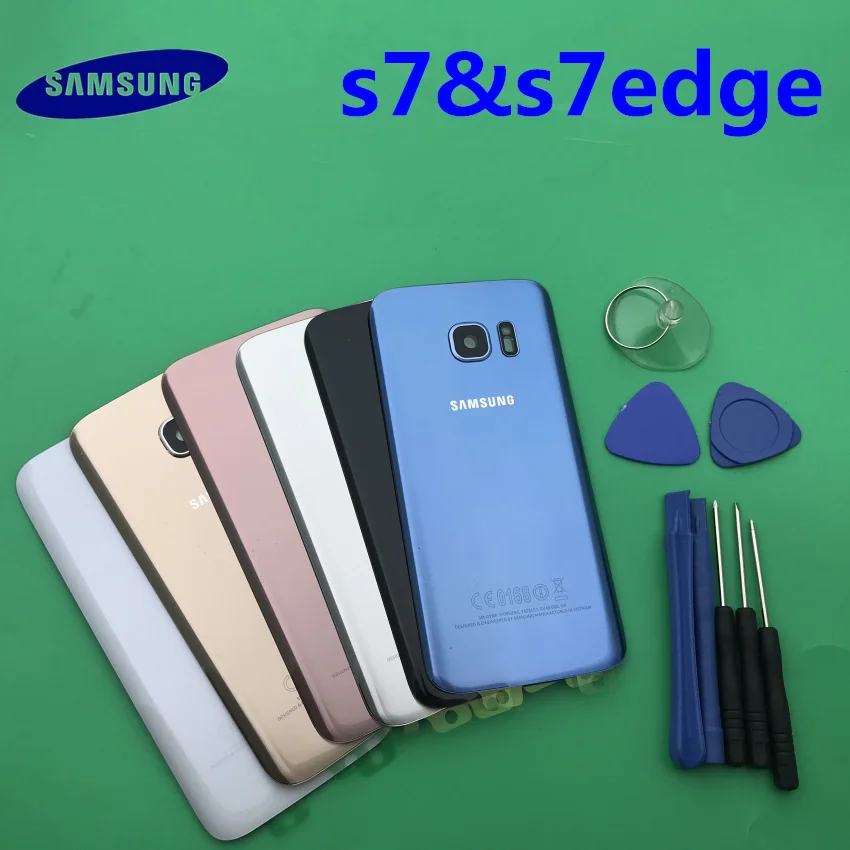 Сменная оригинальная задняя панель стеклянная Задняя для Samsung Galaxy s7 G930 S7 edge G935