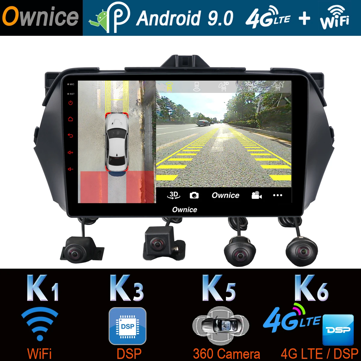360 ° 4 фотоаппарата Φ GPS мультимедийный плеер для Suzuki Alivio Ciaz 2014 2015 2016 2017 2018 CarPlay DSP 4G