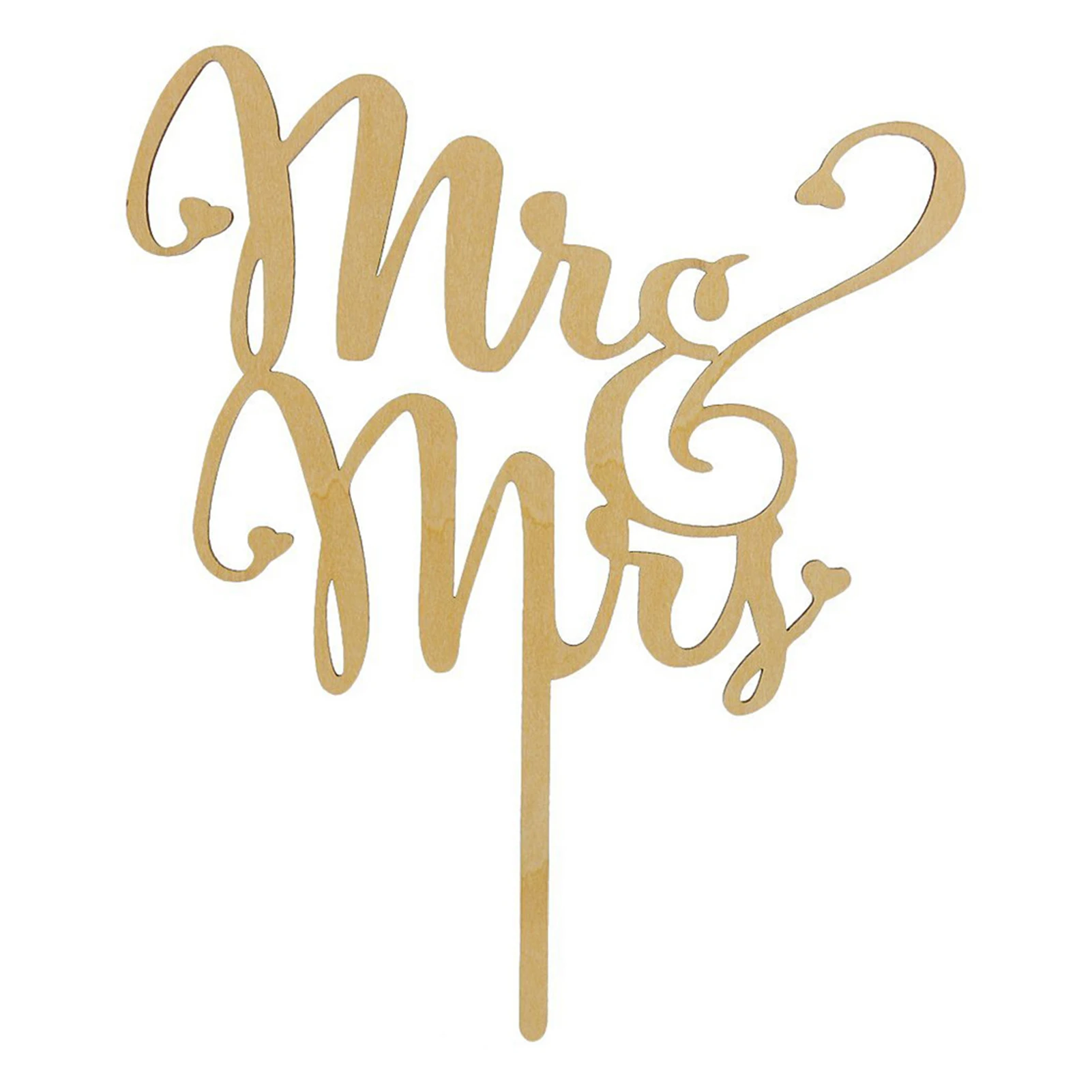 Г н & миссис торт Топпер игрушечный деревянный пирог украшение для на день