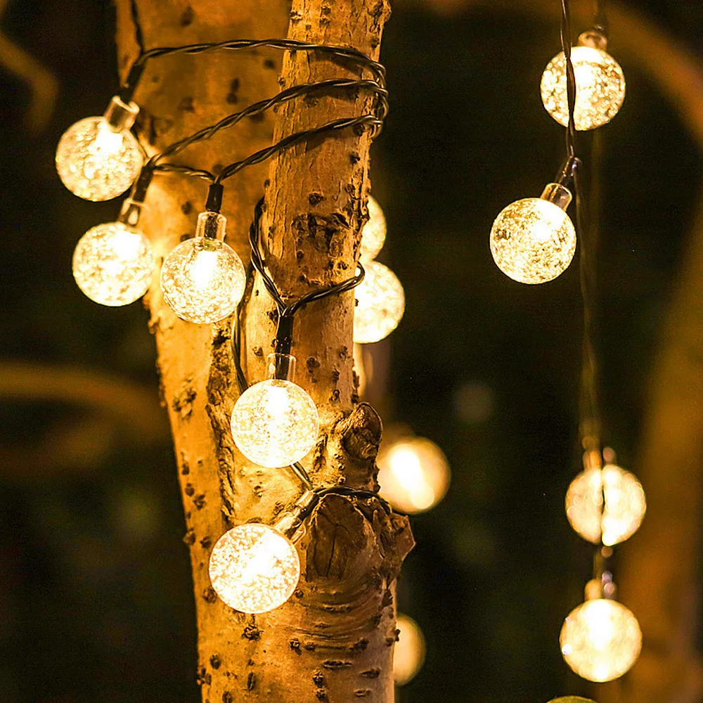 

Solar Lamp String LED String Fairy Lights Solar Power Two Functions Garlands Garden Christmas Decor Light For Outdoor