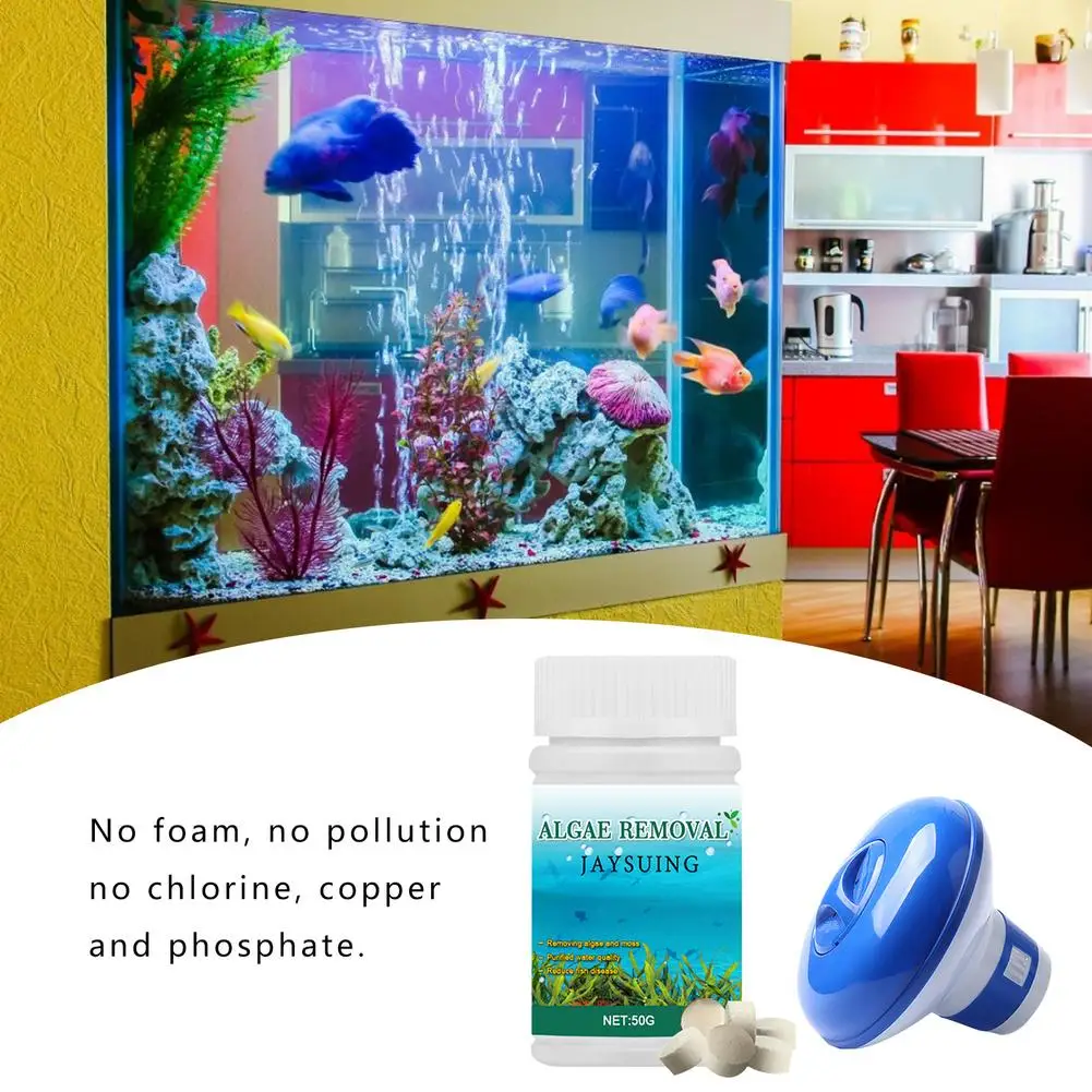 

Таблетки для очистки бассейна, эффективный очиститель водорослей, для аквариума