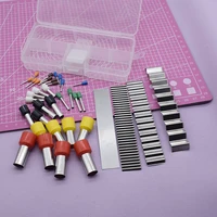 36pcs set clay cutter flexible carbon steel blade wave tissue slice cutting blade mini punch round cutter polymer clay tools