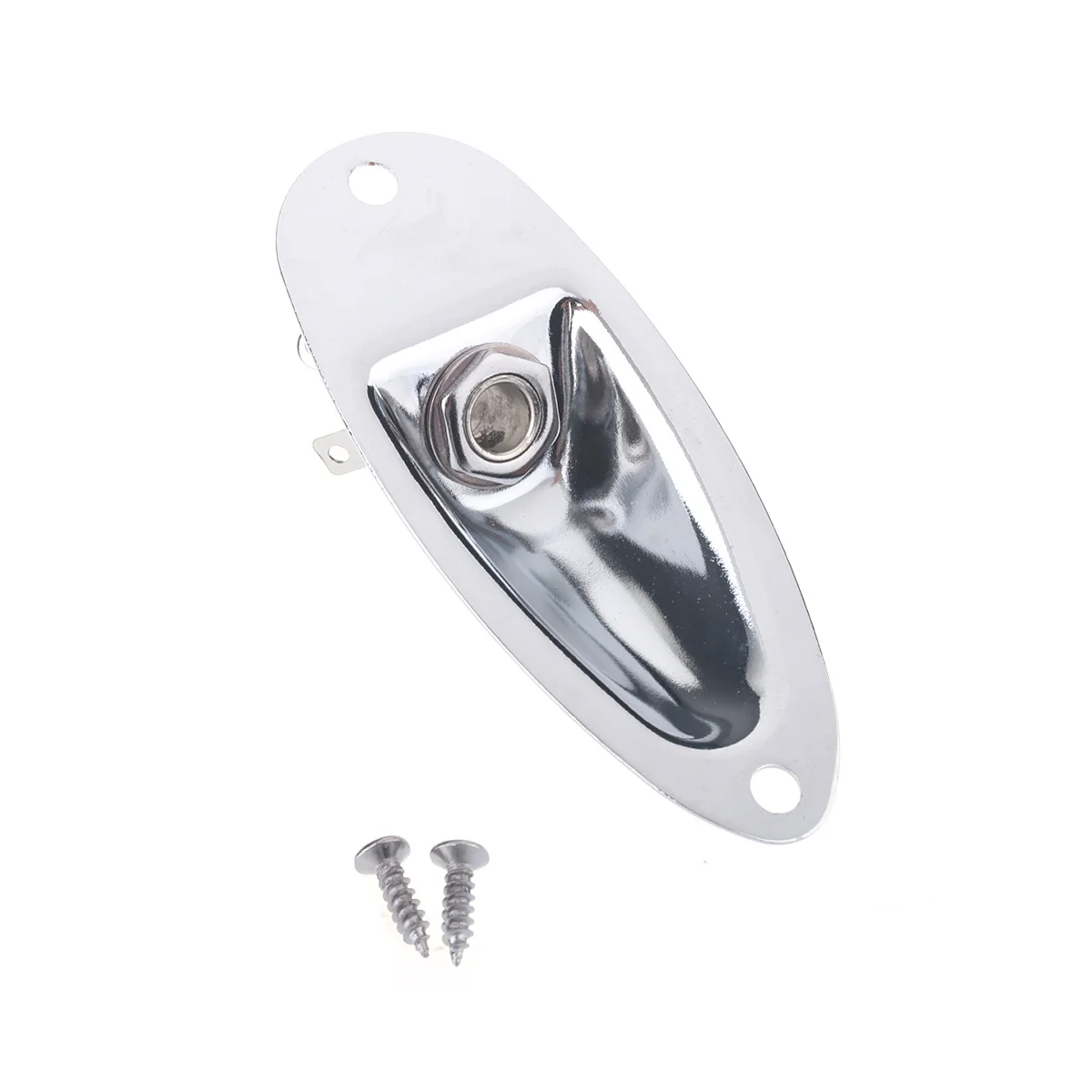 Гитарная Входная пластина в форме лодки Musiclily для Stratocaster Chrome|Детали и аксессуары