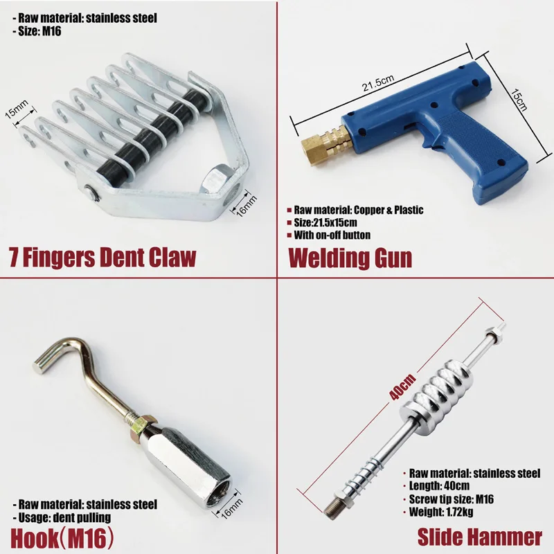 95pcs Car Body Repair Tool Dent Puller Kit | Инструменты
