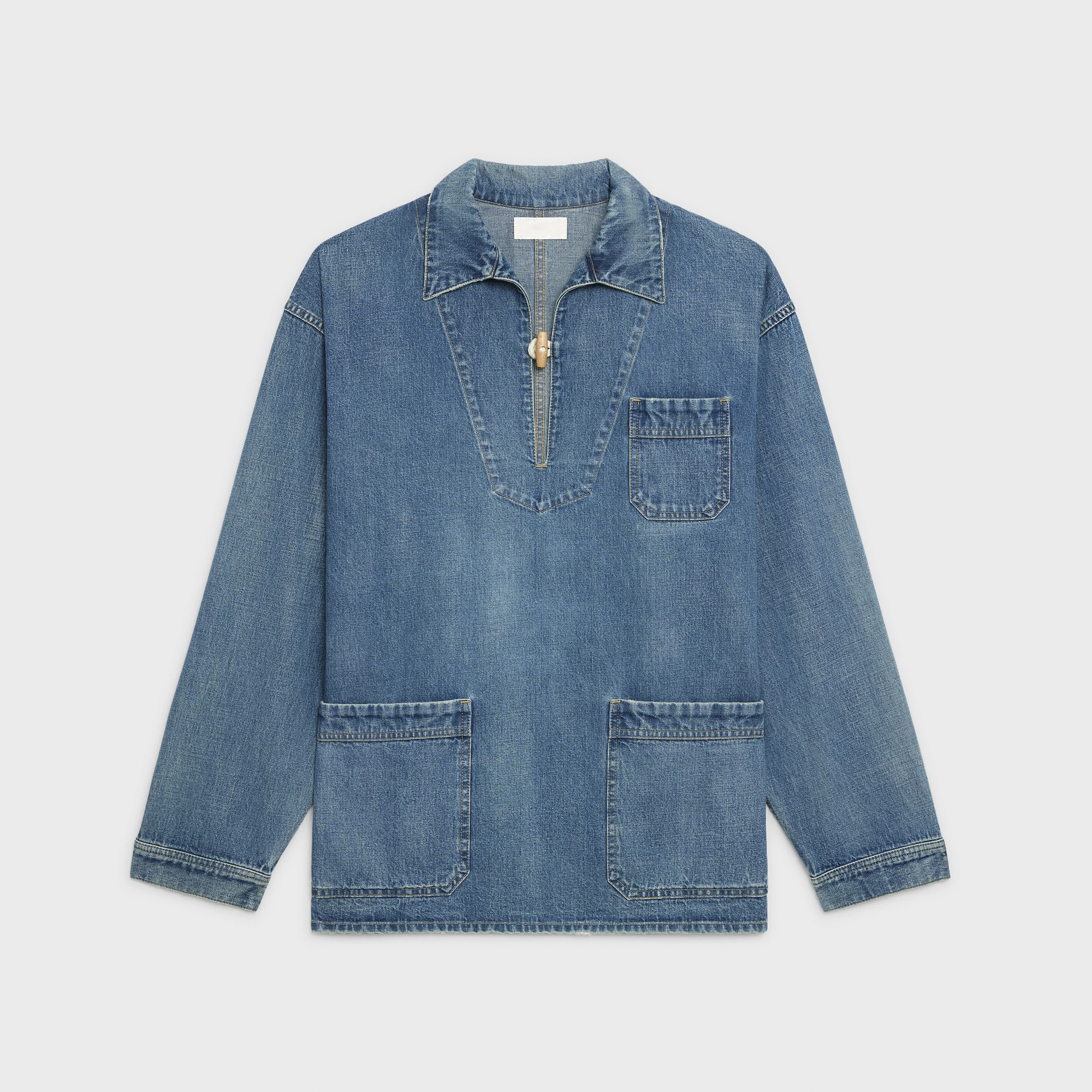 

2021NEW autumn old washed retro hedging long-sleeved denim shirt thin jacket, slim simple multi-pocket denim lapel female jacket