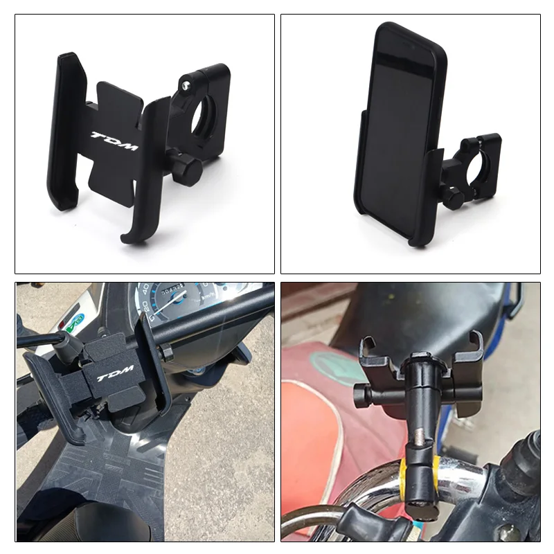 for yamaha tdm900 tdm850 tdm 850 900 universal motorcycle accessories handlebar mobile phone holder gps stand bracket free global shipping